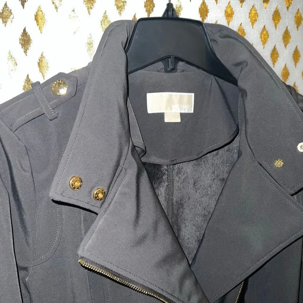 Michael Kors jacket trench coat dark grey waterproof size L